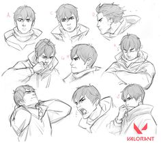 some sketches of the character from avatar