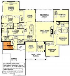 the first floor plan for this house