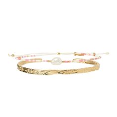 Get that summer feeling with our beaded pearl, golden Summer Bracelet Stack. Featuring the fun and colourful Dixie Bracelet complimented with the classic crushed Helios Cuff, this stack will easily become an everyday favourite. Available in Blue and Pink  18k Gold plated (1 micron thick) E-coating for a premium finish Miyuki Beads Freshwater Pearls Lead & Nickel Free Tarnish and Water Resistant Malleable for an adjustable fit CARING FOR YOUR AOE JEWELS  At Arms Of Eve, we take great pride in the Summer Bracelet Stack, Golden Summer, Summer Wishlist, Summer Bracelet, Summer Bracelets, Miyuki Beads, Summer Feeling