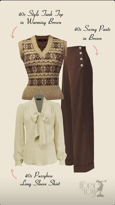 1940s Fashion Women, Skirt Styling, 40s Fashion, Vintage Inspired Outfits, 1940s Fashion, Look Vintage