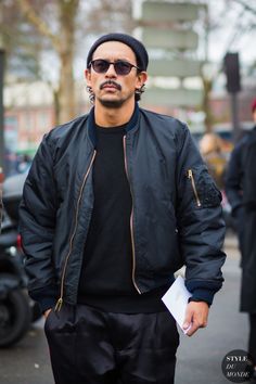 2016 Street Style, Ma 1 Jacket, Paris Mens Fashion, Street Style 2016, Summer Mens, Haider Ackermann, Looks Street Style, Men Street