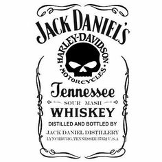 the label for jack daniels'tennessee whiskey, which is being used as an advertisement