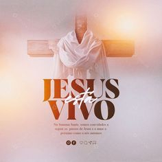 a cross with the words jesus and vio on it