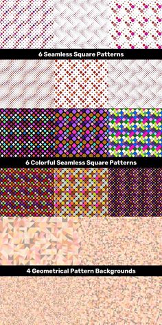 an array of different patterns and colors