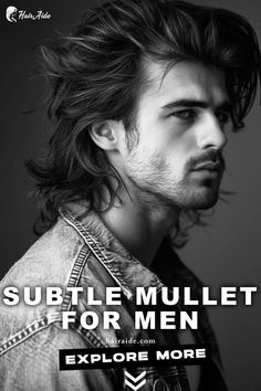 Add a touch of rock 'n' roll to your look with a Subtle Mullet Cut for men – understated yet bold. Mullet Cut