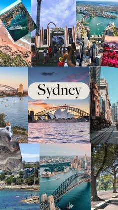 the sydney collage has many different pictures