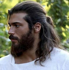 Acotar Cast, Men's Bun, Samurai Hair, Long Haircuts For Men, Man Bun Beard, Long Sleek Hair, Hair Cuff, Long Hair Style, Man Bun Hairstyles