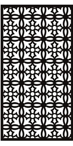 an intricate black and white pattern with circles on the center, as well as lines in the middle