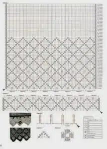 a cross stitch pattern with instructions to make it