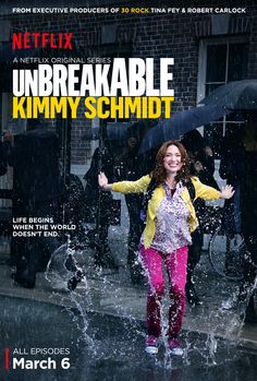 a woman standing in the rain with her arms spread out and hands outstretched, on top of a magazine cover