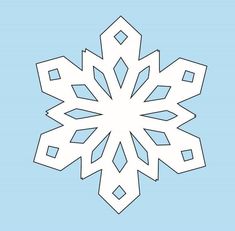 a paper snowflake on a blue background