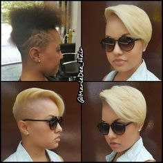 KinkyCurly Relaxed Extensions Board Ideas Haircut, Shaved Side Hairstyles, Pelo Afro, Sassy Hair, Dope Hairstyles, Hairstyle Gallery, Haircut And Color, Va Va Voom