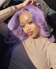 OMG Amazing look! 💯💯 Wanna this lavender color? The first step is buying a blonde one😘 #haircolor #fulllacewigs #blonde #honeyblonde #naturalhair #beauty #virginhair #coupon #sale Hair Color Pastel, Lavender Hair, Latest Hair, Human Virgin Hair, Hair Laid, Pastel Hair, Jairzinho, Baddie Hairstyles, Love Hair