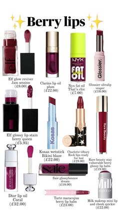 Lipgloss Makeup, Maquillage On Fleek, Berry Lips, Makeup Accesories, Makeup Help, Smink Inspiration, Dope Makeup, Fancy Makeup, Makeup Needs