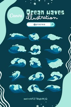 illustration, sea, wave,  shape, element, curve, blue, ocean, water,  flow,  wavy, creative,  nature, sea vave, splash, rolling waves Graphic Shapes Design, Keyword Elements Canva, Desain Buklet, Graphic Design Tutorials Learning, Canva Tutorial, Graphic Design Lessons, Graphic Design Tips, Graphic Design Fun