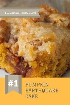 Pumpkin Earthquake Cake, Earthquake Cake Recipes, Easy Delicious Cakes, Earthquake Cake, S'mores, Cake Mix Recipes, Thanksgiving Desserts