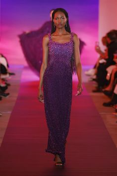 Pamella Roland Ready To Wear Fall Winter 2024 New York – NOWFASHION Fall Outfits New York, New Year’s Eve Outfit, Outfits New York, Pamella Roland, Eve Outfit, Purple Outfits, Runway Dresses, Fall Winter 2024, Streetwear Fashion Women