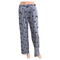 Pet Lover Unisex Pajama Bottoms - Border Collie - Comfortable Cotton Sleep Pants, Cozy Cotton Sleep Pants, Casual Relaxed Fit Pants For Bedtime, Casual Relaxed Fit Bedtime Pants, Cozy Cotton Pants, Comfy Cotton Sleepwear With Elastic Waistband, Cotton Full-length Relaxed Fit Sleepwear, Comfortable Cotton Sweatpants For Sleep, Comfy Cotton Sleep Pants