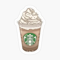 a starbucks drink with whipped cream on top