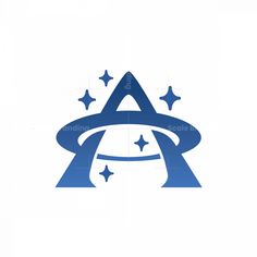 the letter logo with stars on it