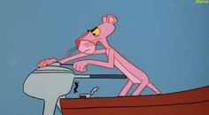 pinky and the brain powerpump on top of a toilet in a cartoon