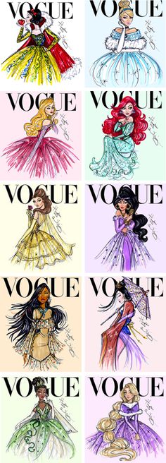 four different types of dresses with the words voie voie