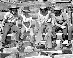 Four Young Cowgirls Photograph Rodeo Western Life Ranch Montana 1930s 8X10 Wild West Games, Ranch Montana, Howard Charles, Real Cowgirl, Lee Marvin, Charles Martin, Western Photo, Cowboy Pictures, Wrangler Vintage