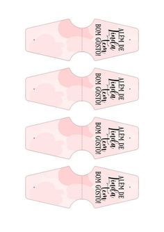 three pink gift tags with the words, i love you to the moon and back