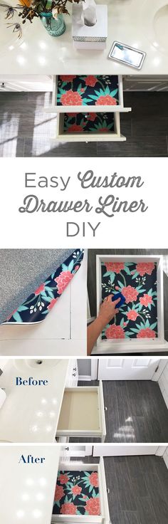 the instructions for how to make an easy diy drawer organizer with drawers and drawers