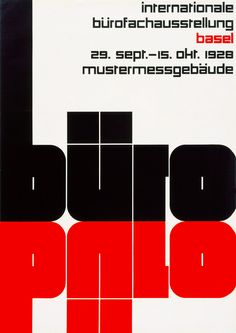 an advertisement for the international exhibition of art and architecture in germany, designed by german graphic designer