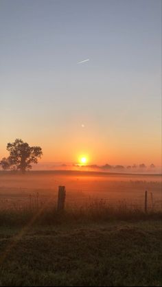 Sunrise sun beautiful early morning aesthetic nature meadow foggy Sunset Meadow Aesthetic, Vision Board Sunrise, Early Sunrise Aesthetic, Sierra Core Aesthetic, Beautiful Sunrise Mornings, Sundown Aesthetic, Aesthetic Meadow, Morning Aesthetic Sunrise, Midwest Sunset