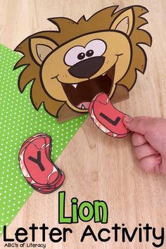 the lion letter activity is fun for kids