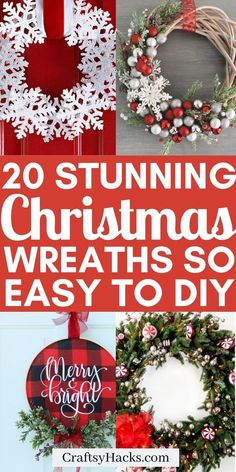 20 stunning christmas wreaths so easy to make