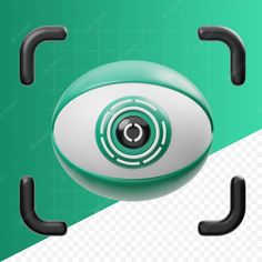 3d ai eye recognition 3d ai artificial intelligence icon pack Icon Pack