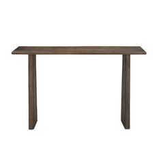 a wooden table on a white background with no one around it or the table top