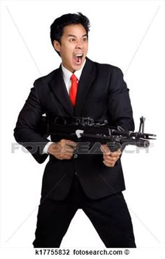 Stock Photo of business man hold Machine gun shoot isolated ... Photo Clips, Draw The Squad, Medical Illustration, Male Poses, Action Poses, 인물 사진, Cartoon Character Design, Drawing Poses, Photo Reference