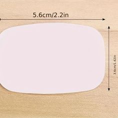 an image of a white surface with measurements