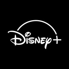 the logo for disney plus on a black background