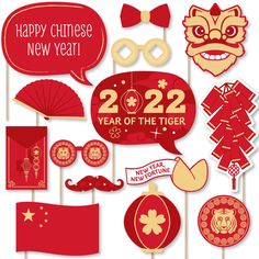 chinese new year photo booth props