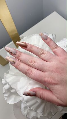 Gold Foil Nail Art, Gold Foil Nail, Foil Nail Art, Foil Nails, Rose Gold Foil, Gold Foil, Foil, Wedding Rings, Nail Art