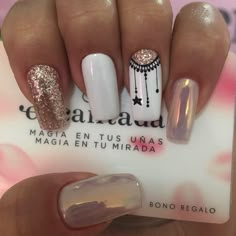 Uñas Unicorn Nails Designs, Nagel Stamping, Black Manicure, Manicure Nail Designs, Unicorn Nails, Popular Nails, Creative Nails, Nail Decorations, Cute Acrylic Nails