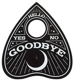 a black and white sticker with the words goodbye written on it's side