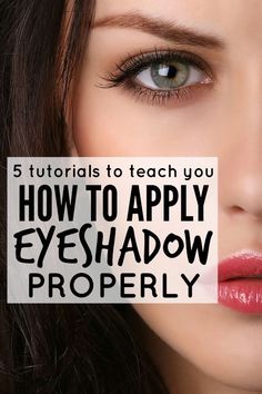 Apply Eyeshadow, Make Up Tutorials, Behind Blue Eyes, Make Up Inspiration, How To Apply Eyeshadow, Makeup Tricks, Hooded Eyes, Easy Ideas