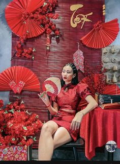 Decor Tet, Hibachi Party, Cny Dragon, Tet Decor, Chinese Theme Parties, Cny Decoration, Asian Wedding Decor, Tet Holiday, Chinese Theme