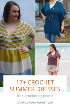 the crochet summer dresses pattern is shown