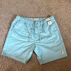 Brand New Teal Men’s Stretch Waist Shorts. Casual Surfing Shorts, Casual Surfing Shorts With Pockets, Casual Bermuda Surfing Shorts, Casual Relaxed Fit Surfing Shorts, Blue Casual Surfing Shorts, Casual Blue Surfing Shorts, Blue 4-way Stretch Moisture-wicking Shorts, Cheap Men's Bottoms With Built-in Shorts, Blue Boxer Briefs With Built-in Shorts For Beach Season