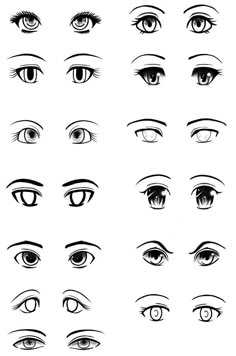 an image of different types of eyes