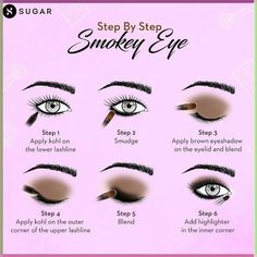 Your step by step guide to get perfect smokey eye look🔥⁠ .⁠ .⁠ #TrySUGAR #SUGARCosmetics #LearnWithSUGAR #Eyes #Eyeliner #EyeMakeupLook #SmokeyEyes #MakeupForBeginners #EyeGame #EyeLook #SmokeyEyeTutorial #EyeMakeupInspiration #MakeupTipsandTricks #MakeupLooks #ReverseCatEye #Mascara #EyeMakeup #MakeupRoutine #MakeupTips #MakeupHacks⁠ #MakeupTricks #BeautyTips #MakeupLove How To Do A Smokey Eye, Daytime Smokey Eye, Smokey Eye Makeup Steps, Goth Makeup Tutorial, Smokey Eye Look, Smokey Eye Makeup Look, Holiday Makeup Looks, Beginners Eye Makeup