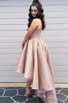 Pink Sleeveless Dress For Prom, Elegant Pink Sleeveless Dress For Homecoming, Elegant Pink Sleeveless Homecoming Dress, Sleeveless Bridesmaid Dress For Homecoming And Prom, High Neck Prom Dresses, Rose Gold Prom Dress, Black Chiffon Top, High Low Prom Dress, High Neck Prom Dress