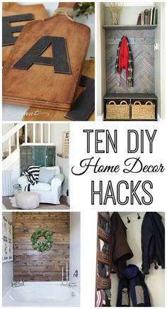 ten diy home decor hacks that are easy to do with wood pallets